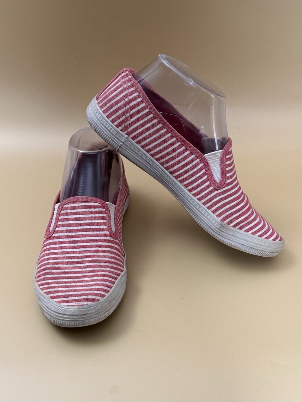 City Sneaks Women's Striped Slip-On Shoes - Size 5 1/2